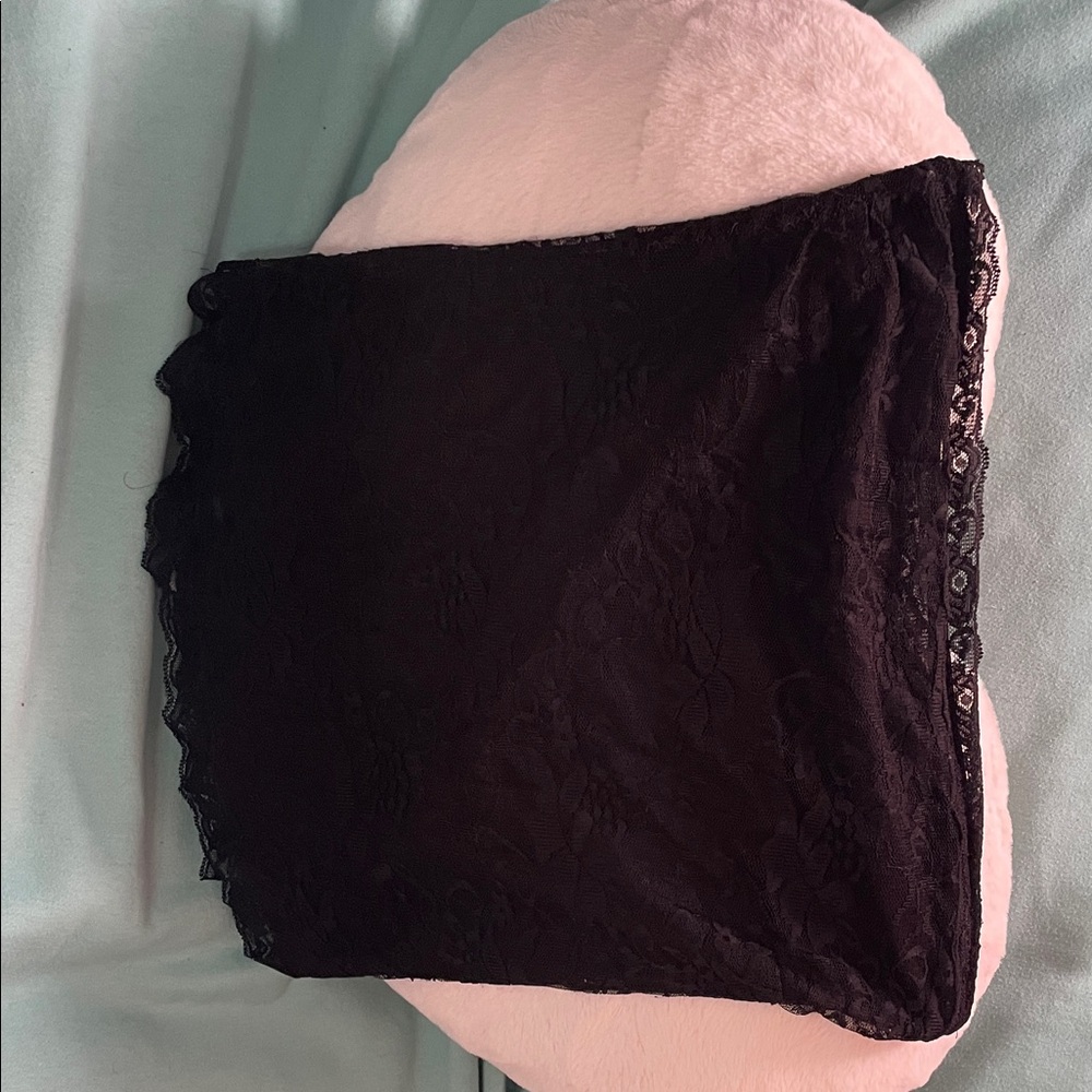 DNA couture Black Lace Strapless Bandeau